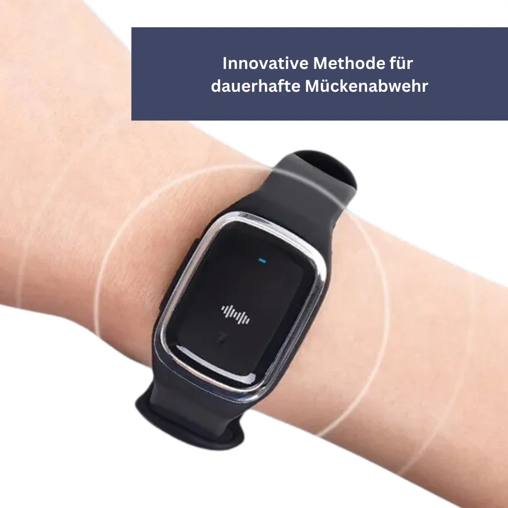 MosquitoSafe Ultrasonic Bracelet with LED Indicator