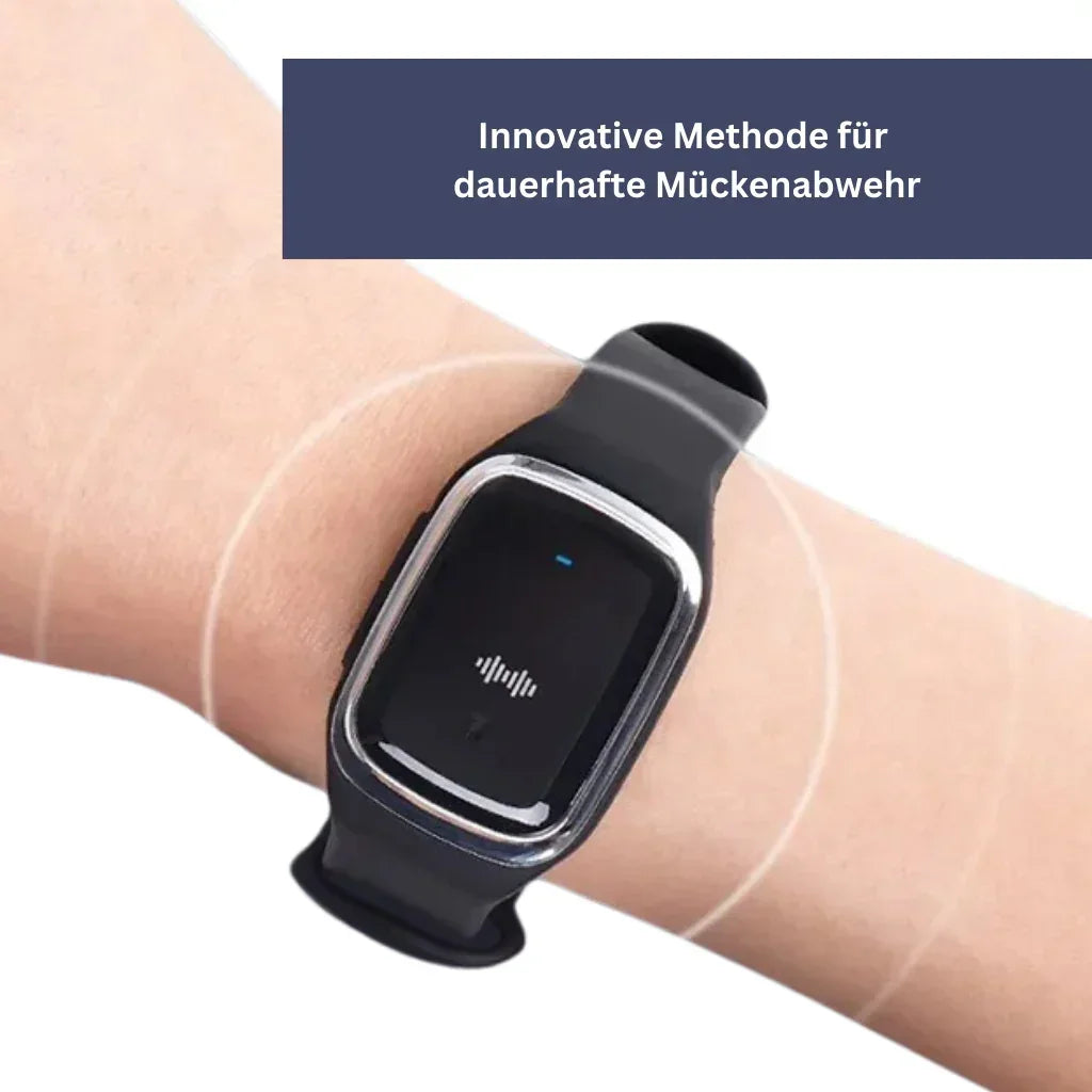 MosquitoSafe Ultrasonic Bracelet with LED Indicator