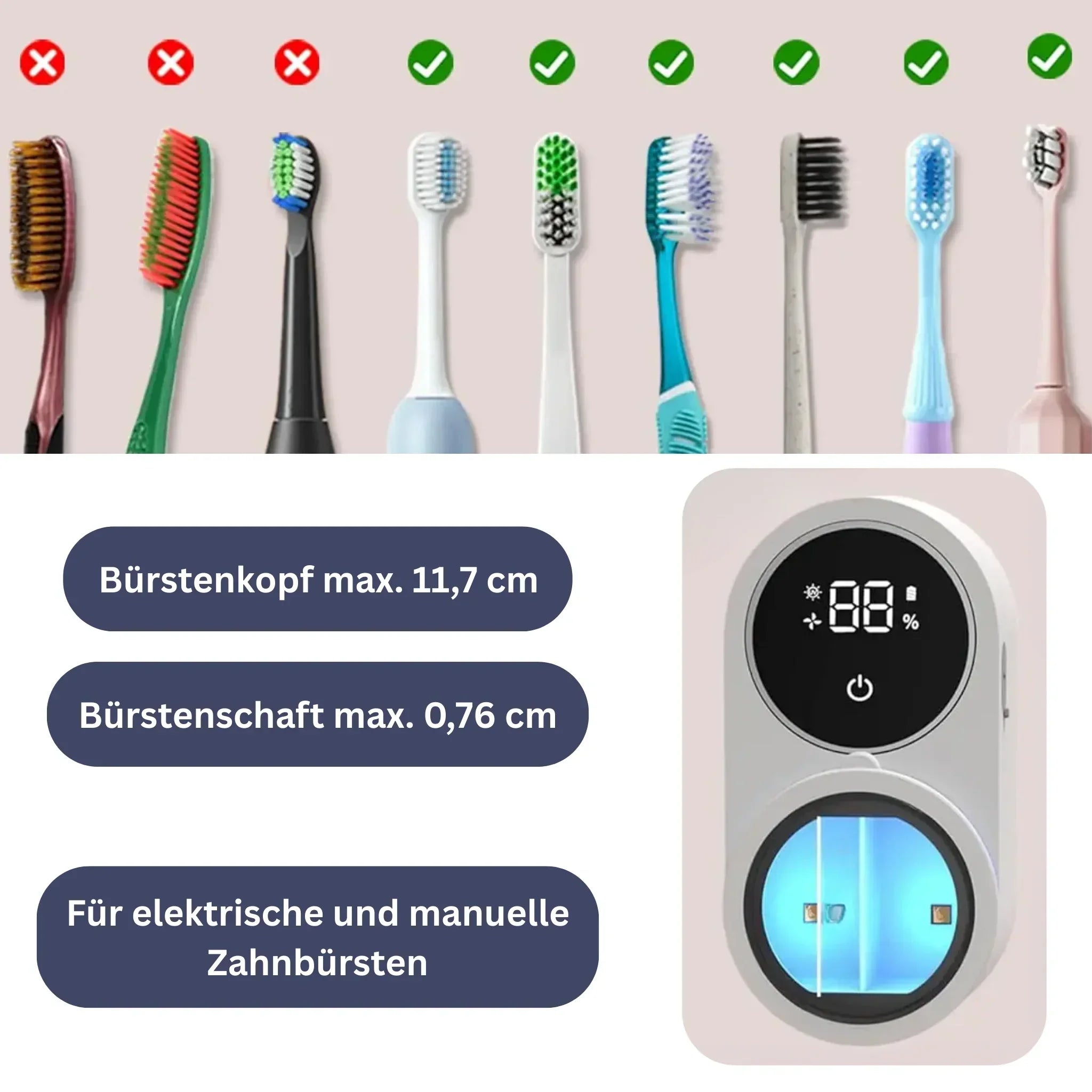 Smart Toothbrush Holder with Cleaning Function