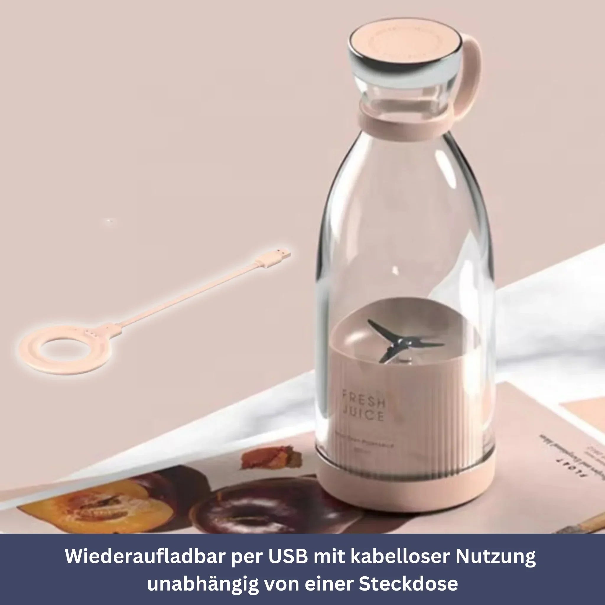 Electric Mini Blender for Juice and Smoothies