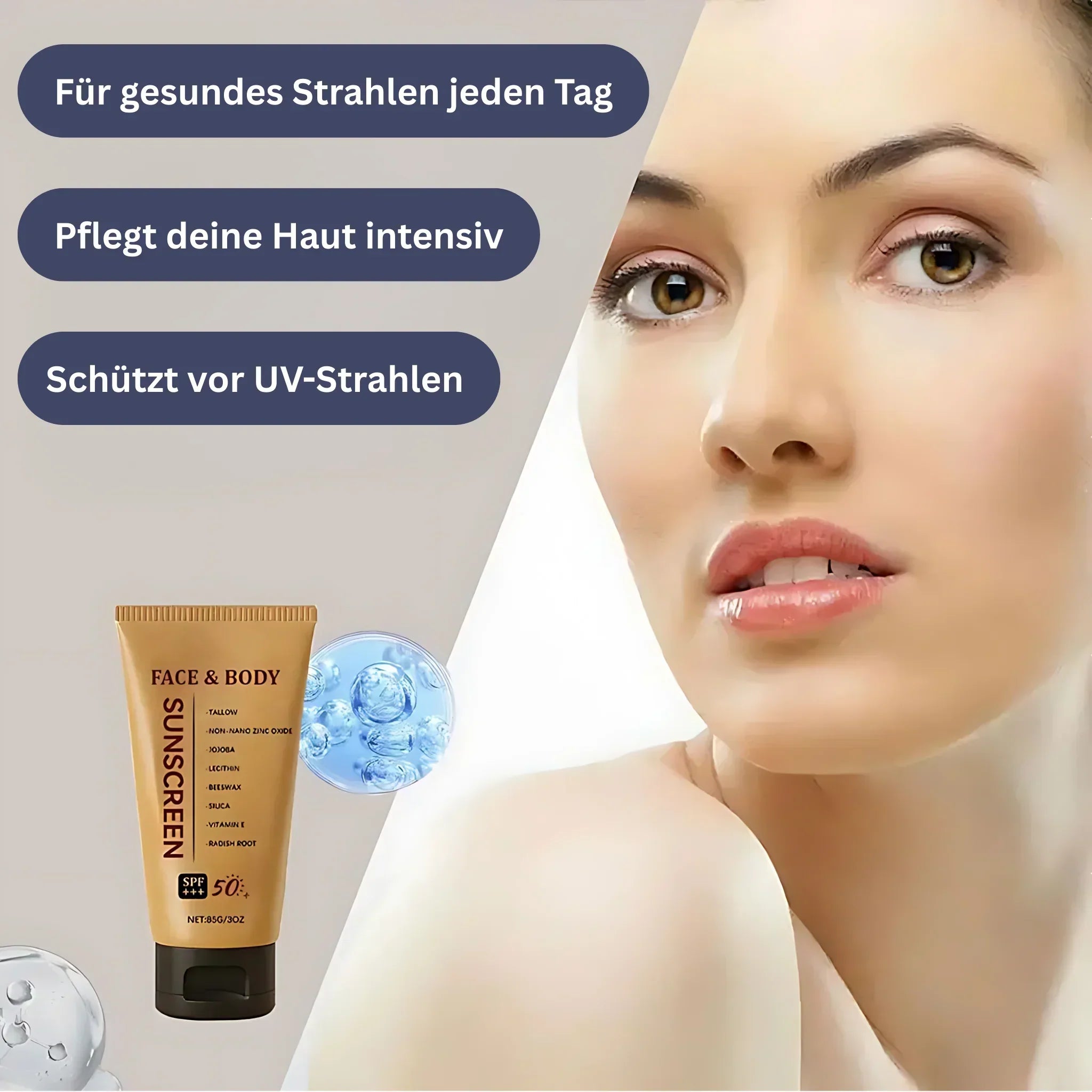 Beef Tallow Mineral Sunscreen SPF 50