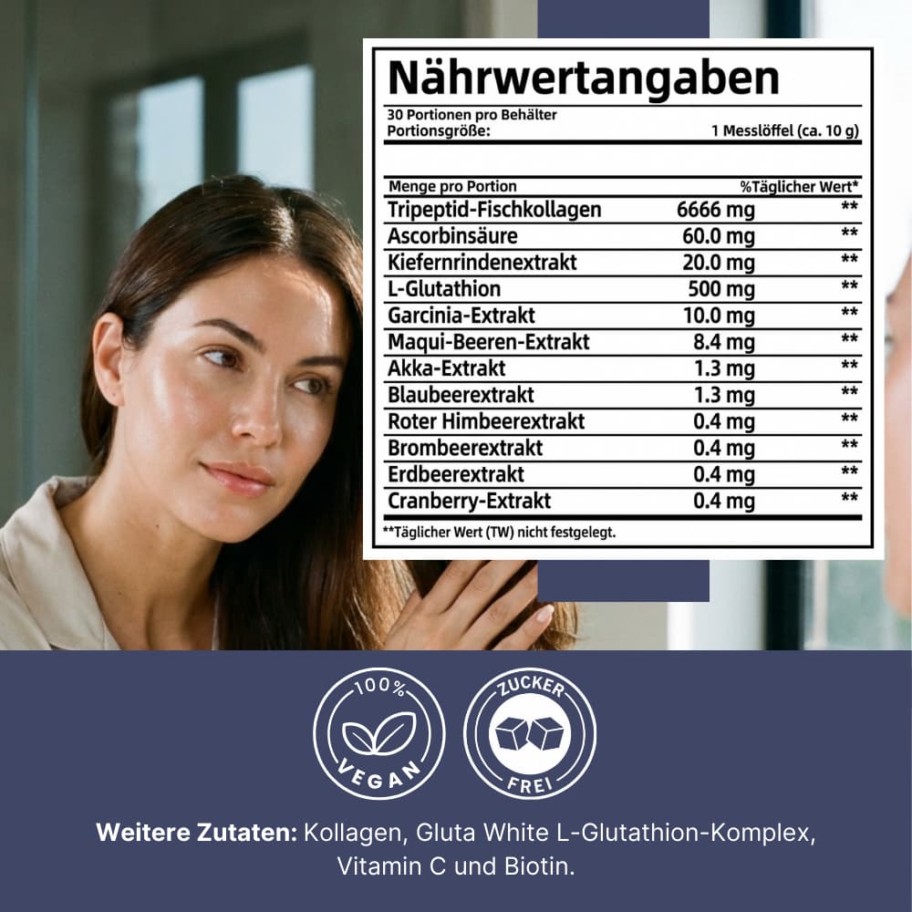 Glutathione & Collagen Powder – Beauty Drink for Women