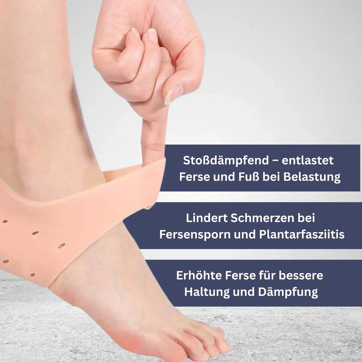 SilkProtect Reusable Silicone Heel Socks