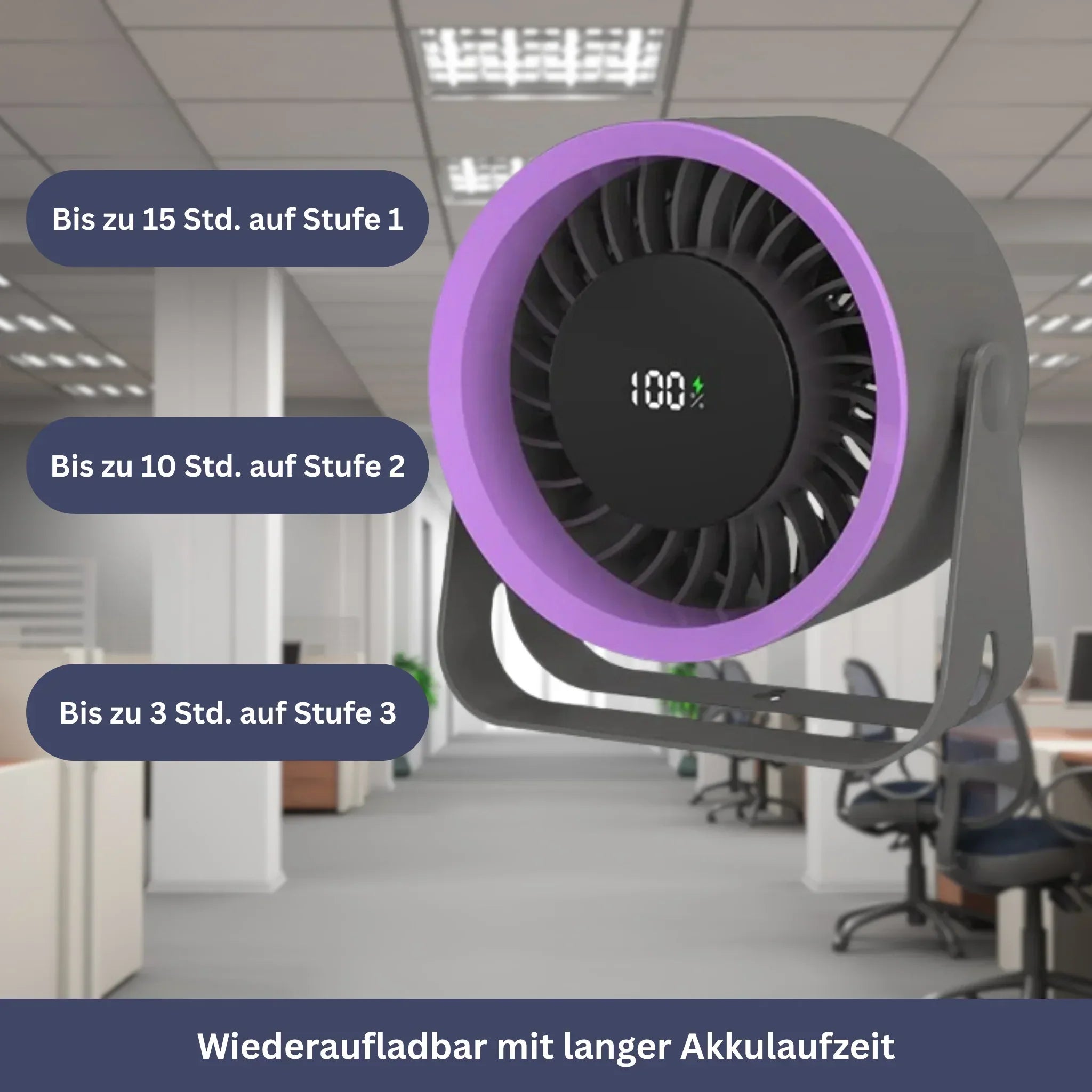 3-in-1 Fan with Oscillation Function