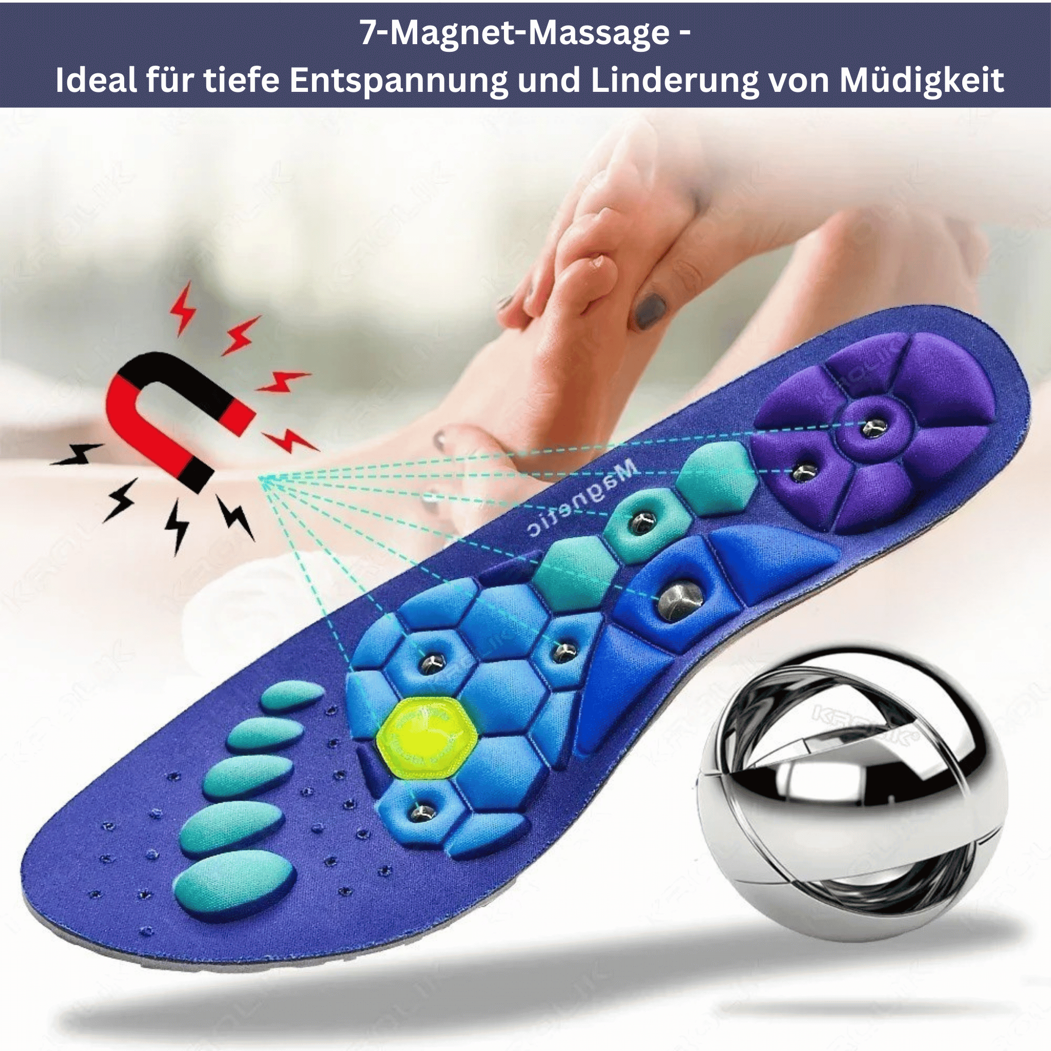 Sports Insoles with Magnetic Therapy