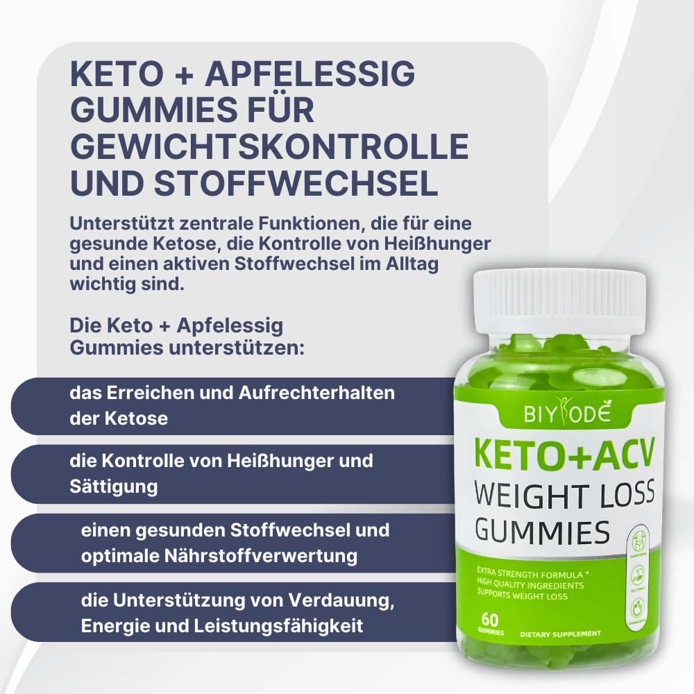 Keto + Apple Cider Vinegar Gummies – Support for Weight Management